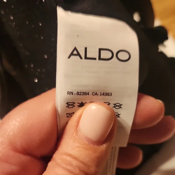 Aldo Floral Embellished Black Handbag - Picture 9 of 9